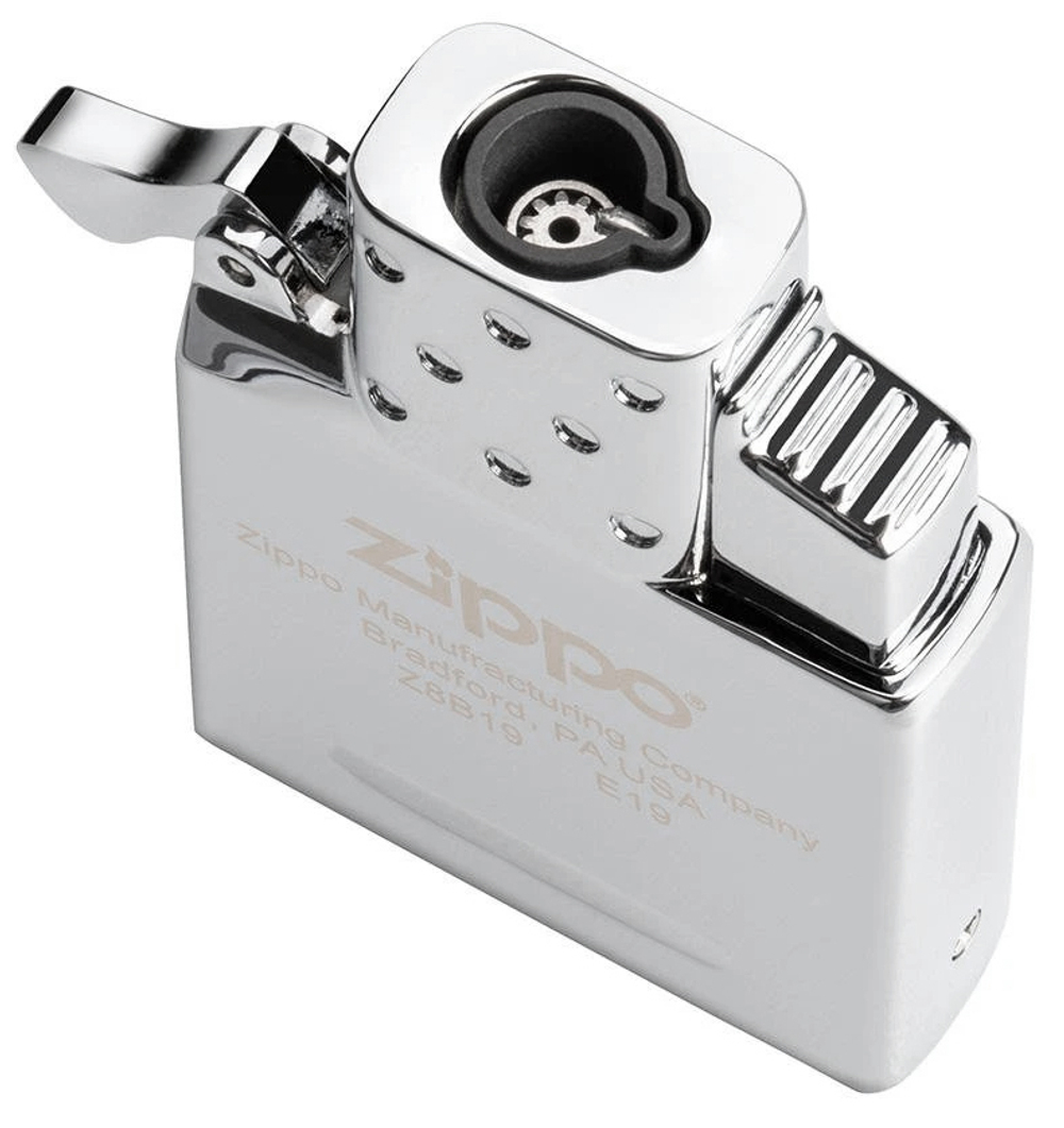 Газовый вставной блок для широкой зажигалки Zippo, одинарное пламя, нержавеющая сталь
