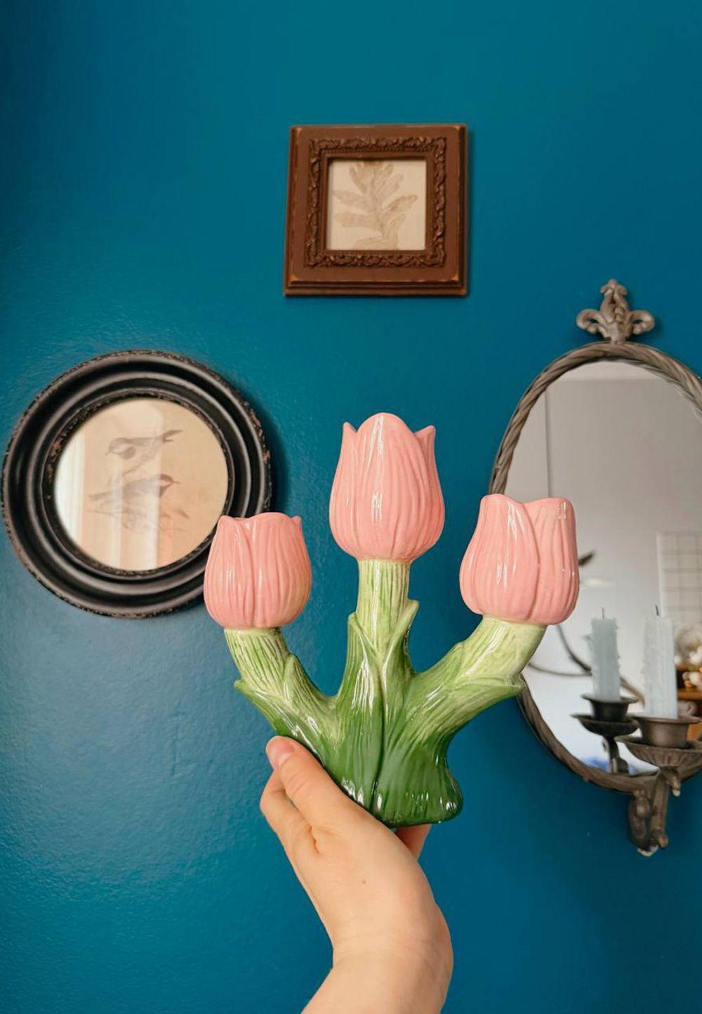 Подсвечник Floret для трех свечей из коллекции Blossom, 20 см