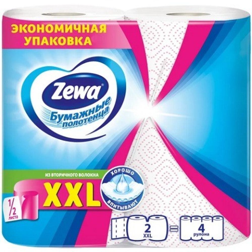 Полотенца бумажные Зева XXL Декор 2рул, шт