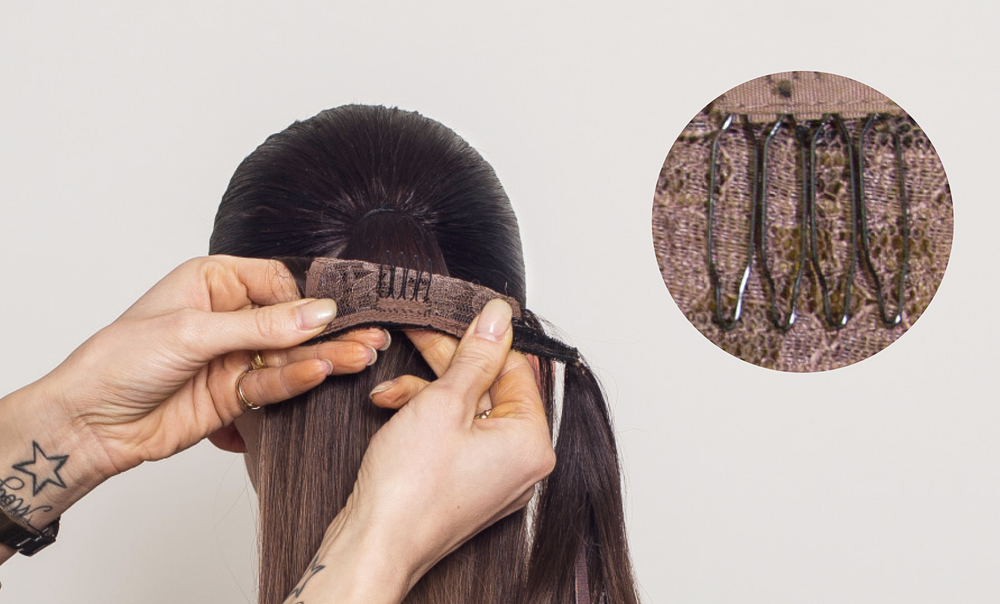 Balmain Hair Couture Хвост с цветным концом из искусственных волос 55 см Catwalk Ponytail Dip Dye