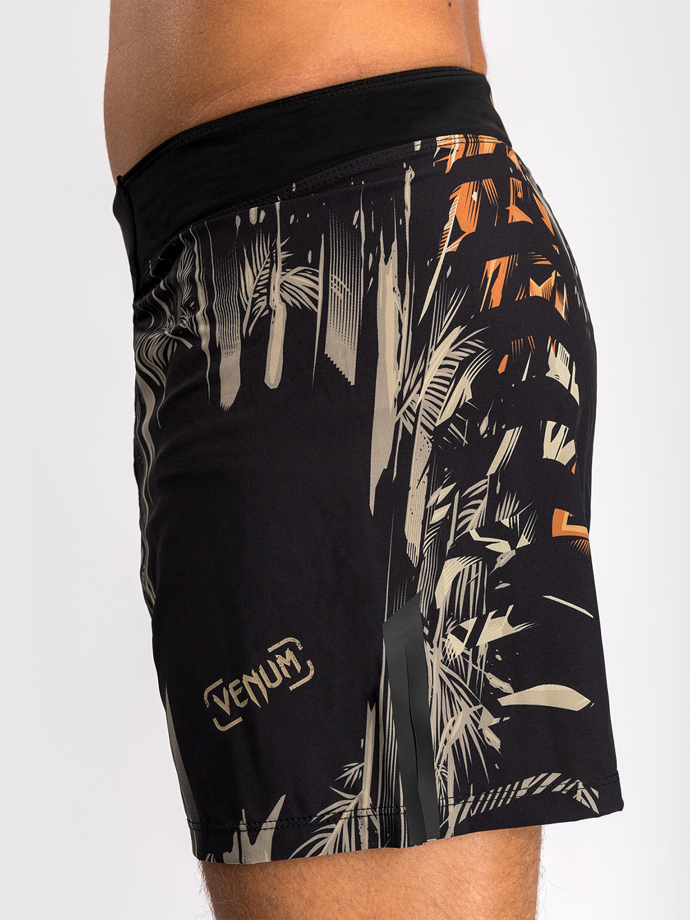 Шорты ММА Venum Tiger Black/Neo Orange