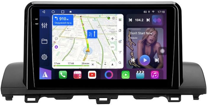Магнитола для Honda Accord 10 2017-2021 (штатный 360) - FarCar S400-TS18 монитор 9.5" QLED на Android 14, CarPlay, 4G SIM-слот
