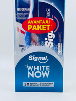 Набор Signal Зубная паста White Now Трёхкратная белизна 75 мл + зубная щетка Performance Medium 1 шт. (Франция)