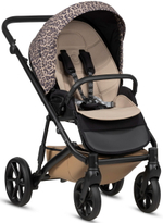 Детская коляска Tutis Viva 6 Plus Wild Elegance 3 в 1 с автокреслом Beno Beige Savannah Brown