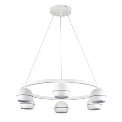 8254/6 COMFI LN26 246 белый, металл Светильник подвесной LED GX53 6*7W 220V LUAZANA