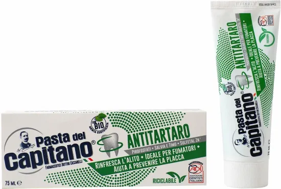 Pasta del Capitano Зубная паста Antitartar for Smokers / От зубного камня для курящих 75 мл