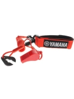 Стоп шнур Yamaha с неопрен. браслетом красный