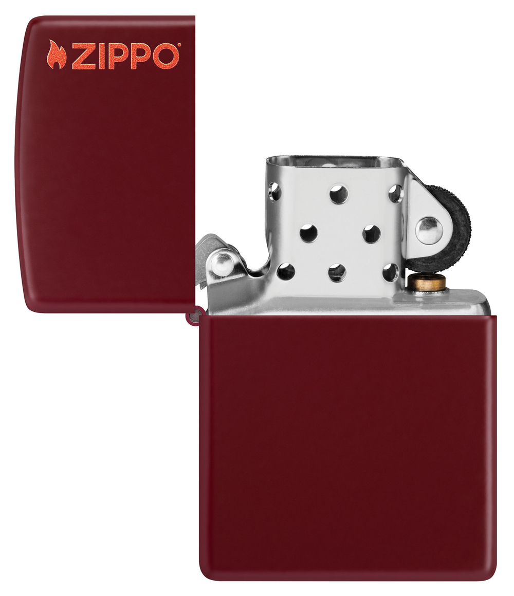 Зажигалка Zippo Classic с покрытием Merlot, латунь/сталь, бордовая, глянцевая, 38x13x57 мм