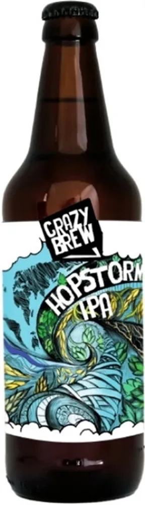 Пиво Крейзи Брю Хопшторм ИПА / Crazy Brew Hopstorm IPA 0.45 - стекло