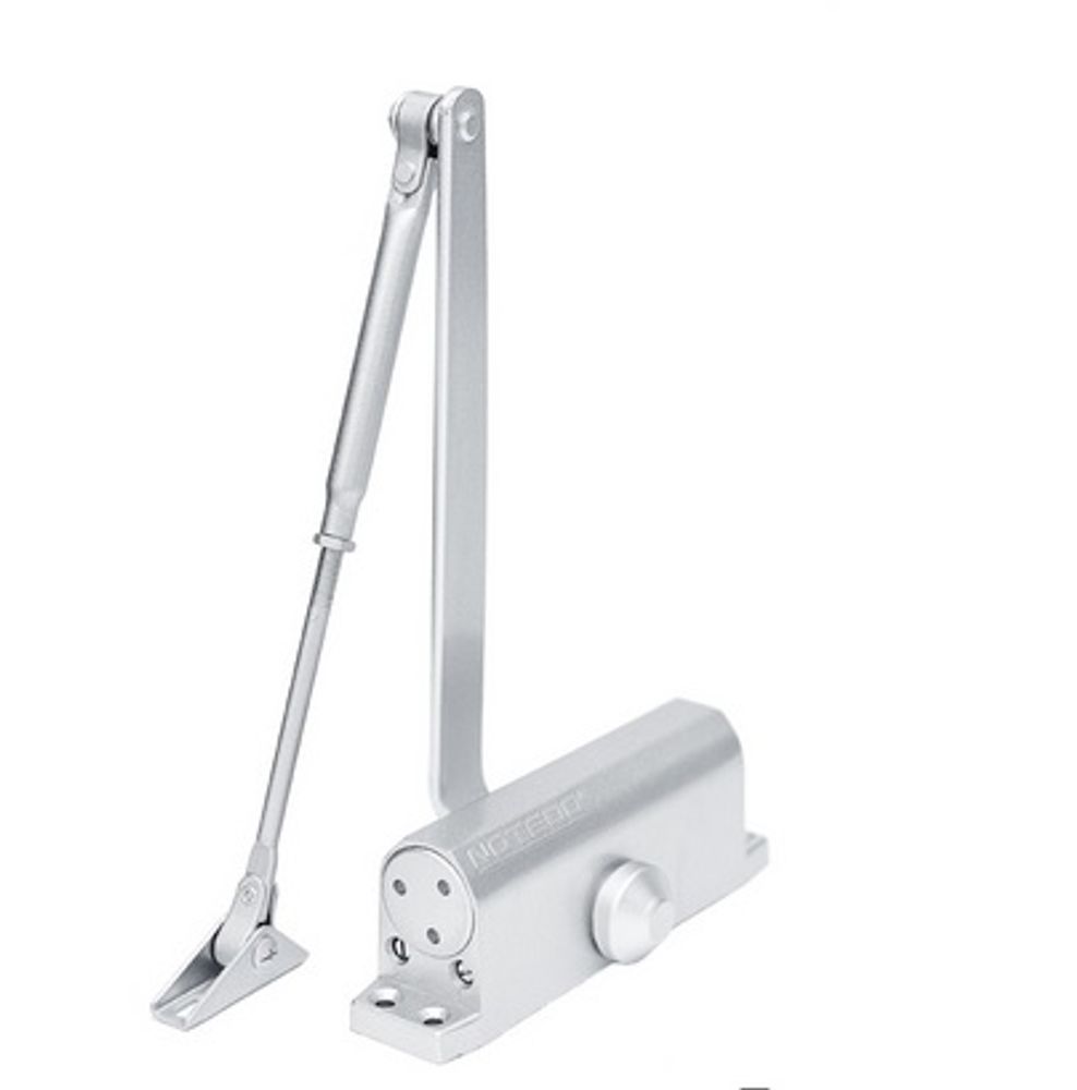 Доводчик дверной NOTEDO DC-080-НО с ФИКСАТОРОМ/SILVER Серебро (60 - 100 кг) / 9806 Доводчик дверной NOTEDO DC-080-НО с ФИКСАТОРОМ/SILVER Серебро (60 - 100 кг) / 9806