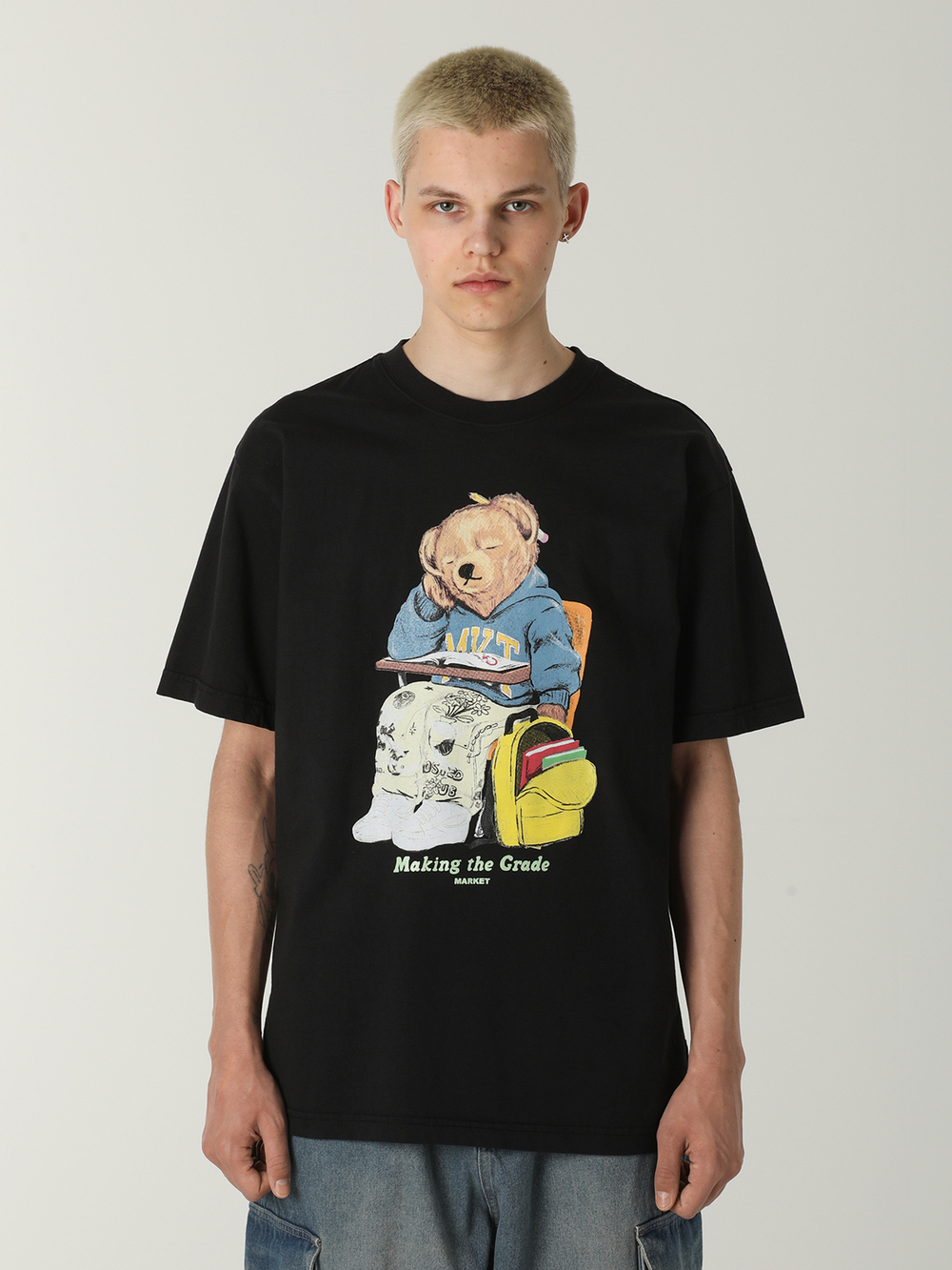 Мужская Футболка Making The Grade Bear