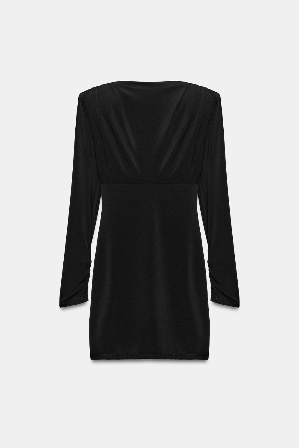 МИНИ-ПЛАТЬЕ С ПОДПЛЕЧНИКАМИ И СКЛАДКАМИ — ZARA
