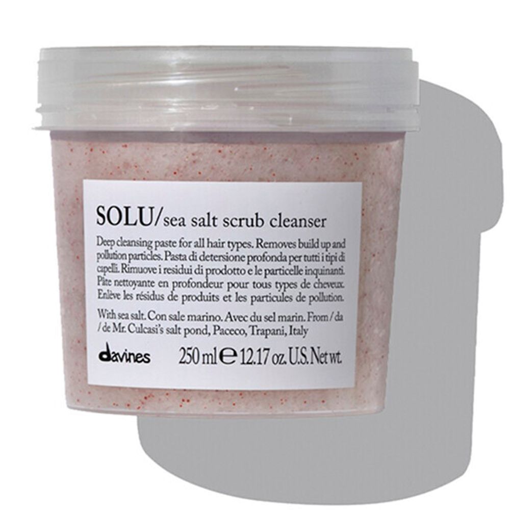 Davines SOLU Sea Salt Scrub — очищающая паста-скраб для кожи головы