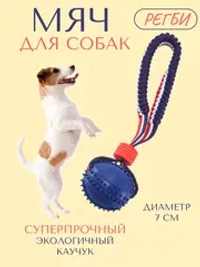 Прочная игрушка-мяч для собак средних-мелких пород