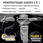 Москвич 3 (2022) - комплект защитных пленок 6 в 1. Пленка защитная ControlTek HYBRID со слоем TOP COAT. Толщина: 6 mil. (175 мкм.)