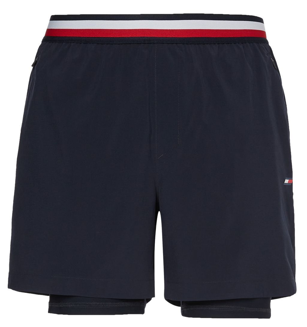 Мужские теннисные шорты Tommy Hilfiger Essentials Training 2in1 Short - desert sky