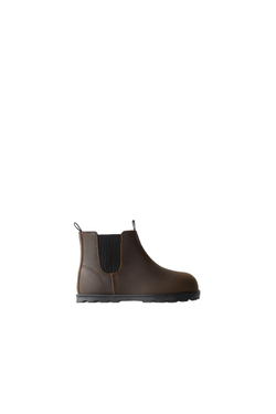 ZARA КОЖАНЫЕ БОТИНКИ ЧЕЛСИ BAREFOOT, КОРИЧНЕВЫЙ