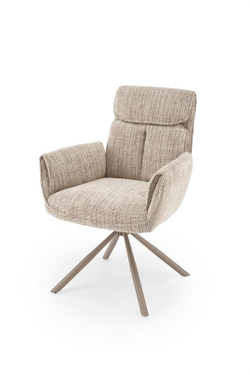 Стул HALMAR K596 CS бежевый/кашемир, поворотный