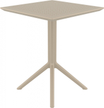 Стол пластиковый складной Siesta Contract Sky Folding Table 60, бежевый