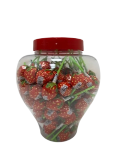Карамель на палочке Клубничка, чупа чупс со вкусом клубники