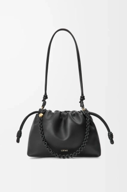 Loewe Сумка Flamenco среднего размера из мягкой кожи ягненка наппа, черный