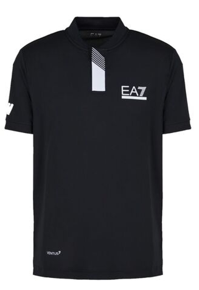 Мужское теннисное поло EA7 Man Jersey Jumper - black