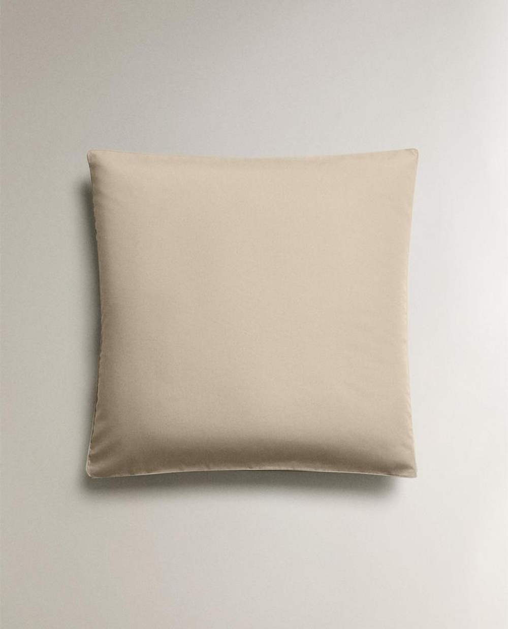 ZARA HOME НАВОЛОЧКА ИЗ ХЛОПКА ПЕРКАЛЬ (300 НИТЕЙ), БЕЖЕВЫЙ