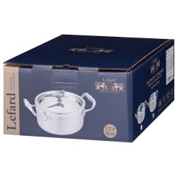 КАСТРЮЛЯ LEFARD "HARMONY" С КРЫШКОЙ, 2,2Л ДИА 18СМ, НЕРЖ.СТАЛЬ 18/10, ТЕХНОЛОГИЯ 3-PLY
