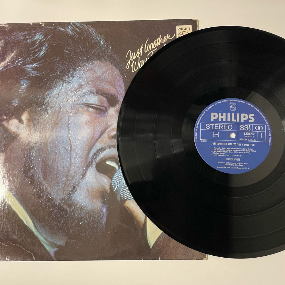Винтажная виниловая пластинка LP Barry White Just Another Way To Say I Love You (Нидерланды 1975)