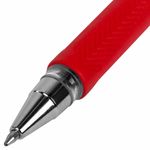 Ручка шариковая BRAUBERG "BP-GT", 1шт, КРАСНАЯ, корпус прозрачный, евронаконечник 0,7 мм, линия письма 0,35 мм, 144007