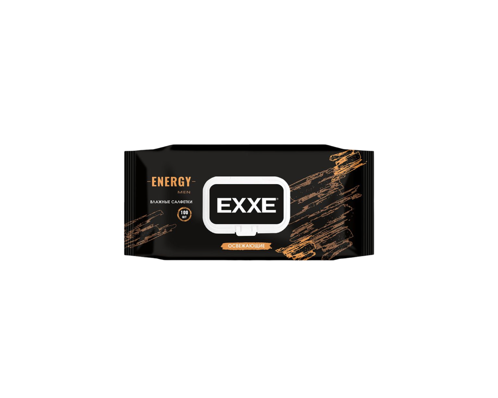 Салфетки влажные EXXE Men Fresh / Energy 100шт