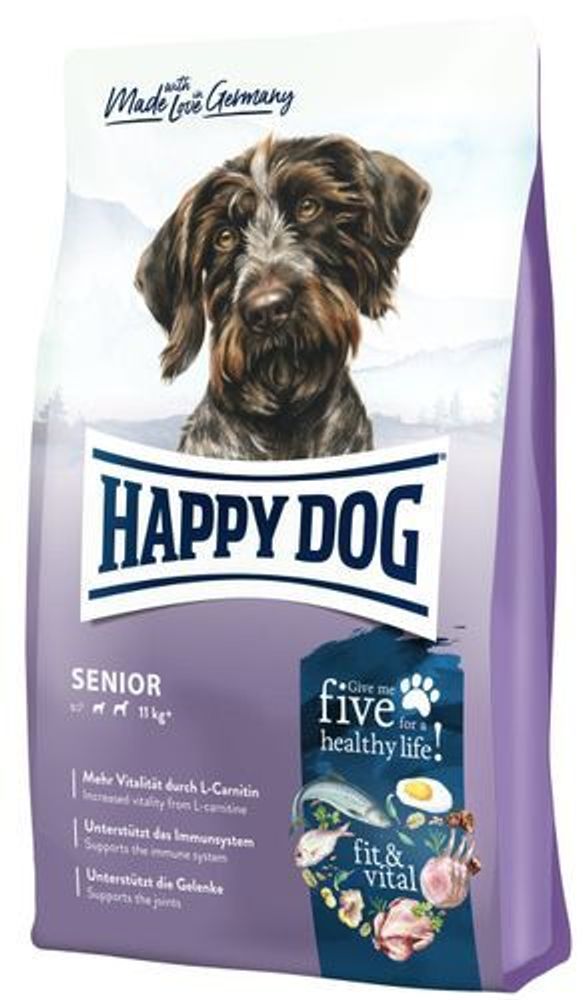 Сухой корм Happy Dog Supreme Fit &amp; Vital Senior для пожилых собак 12 кг