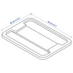Крышка для контейнера IKEA SAMLA (САМЛА), Прозрачный, 20х28 см