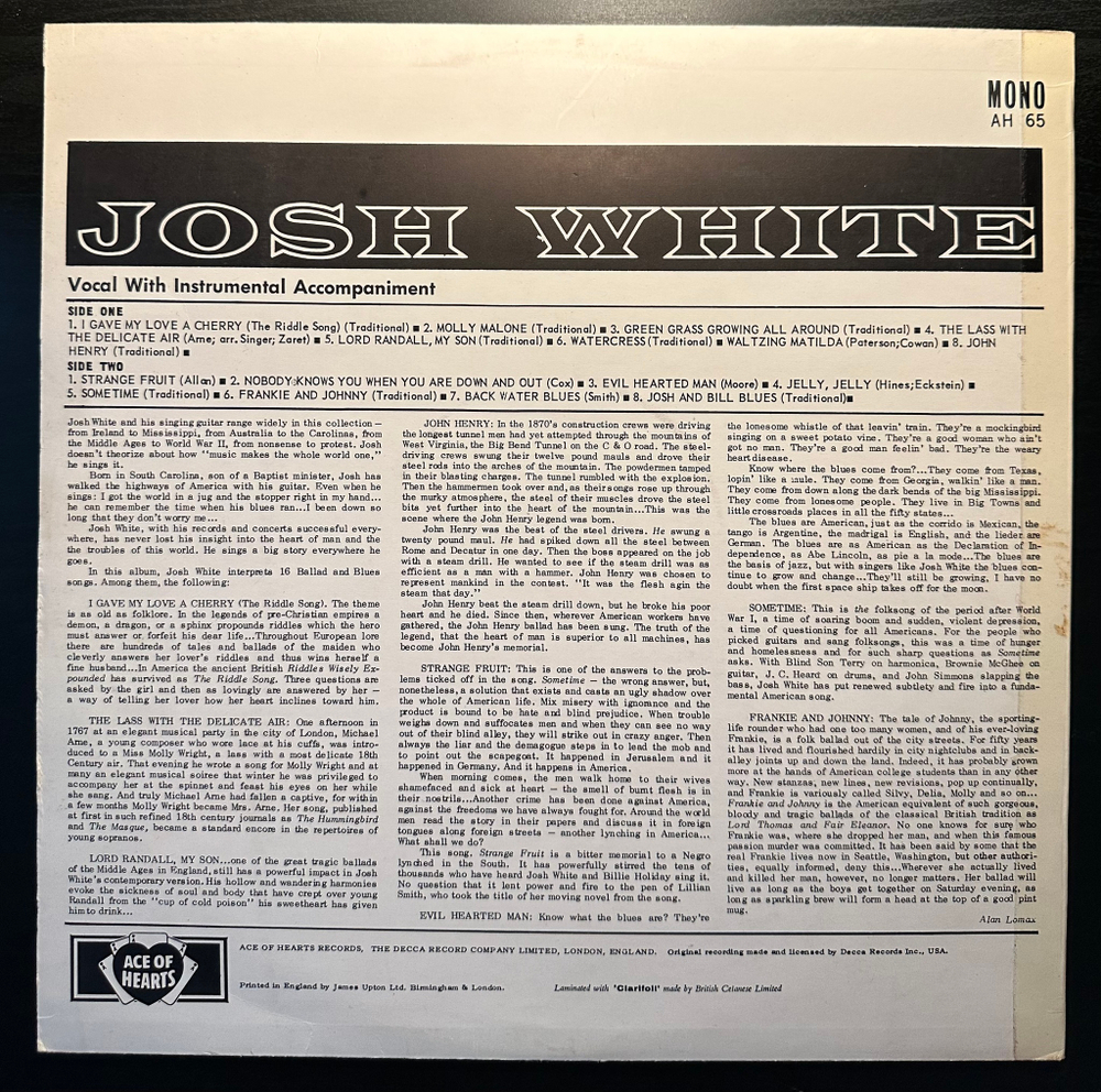 Josh White (Англия 1963г.)