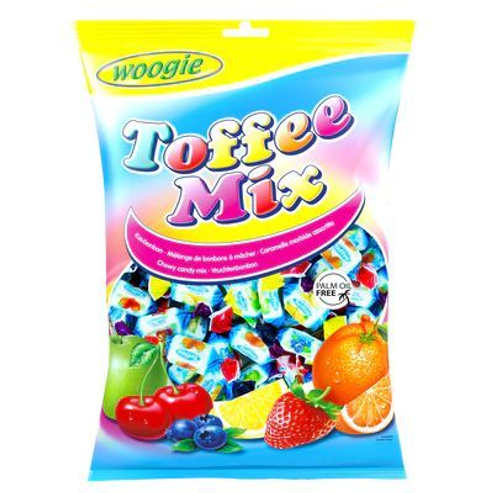 Конфеты жевательные Woogie Toffee Mix ассорти 1000 г (из Финляндии)