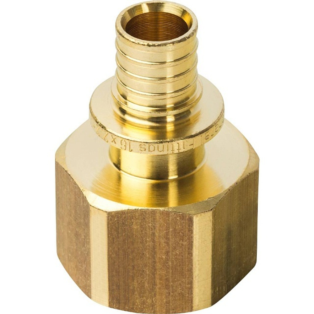 STOUT Переходник с внутренней резьбой 16x3/4" аксиальный для труб из сшитого полиэтилена
