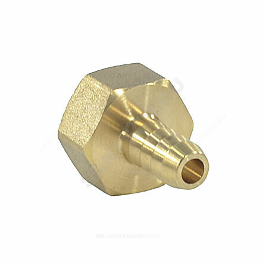 Переходник штуцерный латунь неразъемный для шланга Дн 14х1/2" ВР SantechSystems