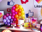 Сердце из шаров "Likee"