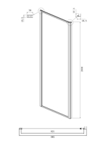 Душевое ограждение Ambassador Forsa 17022217ABB-90ABB (110х90х200) прямоугольник,черный,стекло тонированное,раздвижная,2 места