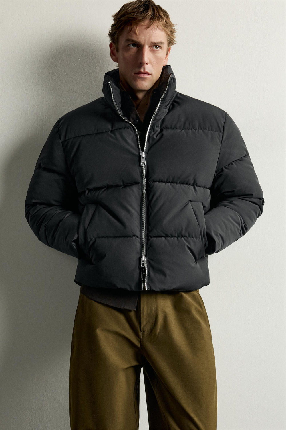 СТЕГАНАЯ КУРТКА WATER REPELLENT — ZARA