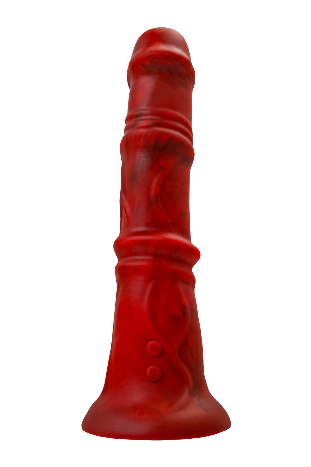 Вибратор Black&Red Monster Rex красный 24,5 см