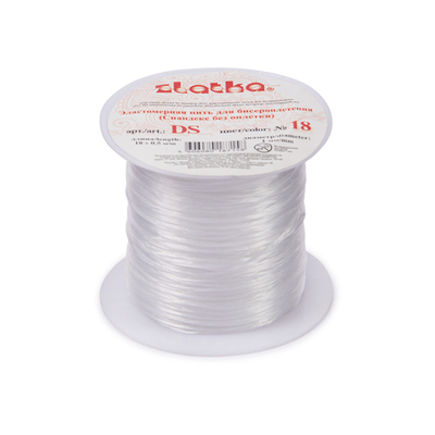 "Zlatka"  Эластомерная нить (спандекс) DS d 1 мм 18 м №18