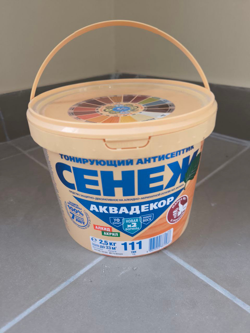 Тонирующий антисептик "СЕНЕЖ АКВАДЕКОР" венге 2,5кг