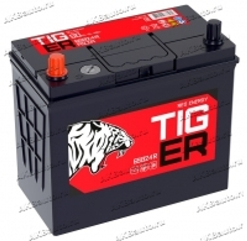 Купить Аккумулятор 6СТ-50 А.ч., п.п., L+, TIGER Red Energy 65B24R (тонкая клемма)