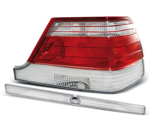 Задние фонари red white для Mercedes S W140
