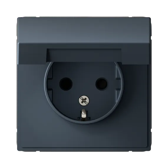 Розетка с крышкой Systeme Electric ArtGallery Грифель GAL000746