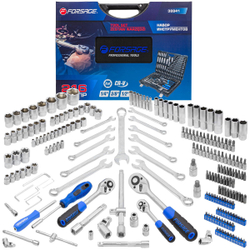 Набор инструментов 216пр. 1/4'', 3/8'', 1/2''(6гр.)(4-32мм)(NEW) Forsage F-38841(38841-5)