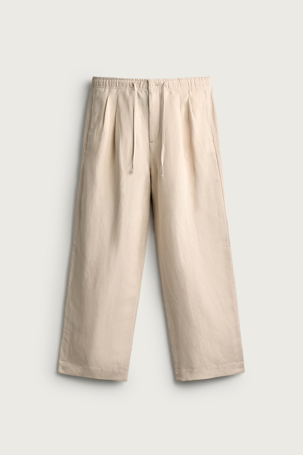 БРЮКИ RELAXED FIT ИЗ ВИСКОЗЫ И ЛЬНА — ZARA