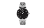 TISSOT Meishi Collection Quartz Movement Men"s Watches Watch 38mm Black Dial Stainless Steel Case