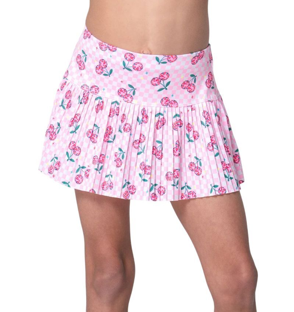 Детская теннисная юбка Lucky in Love Disco Cherry Pleated - multicolor